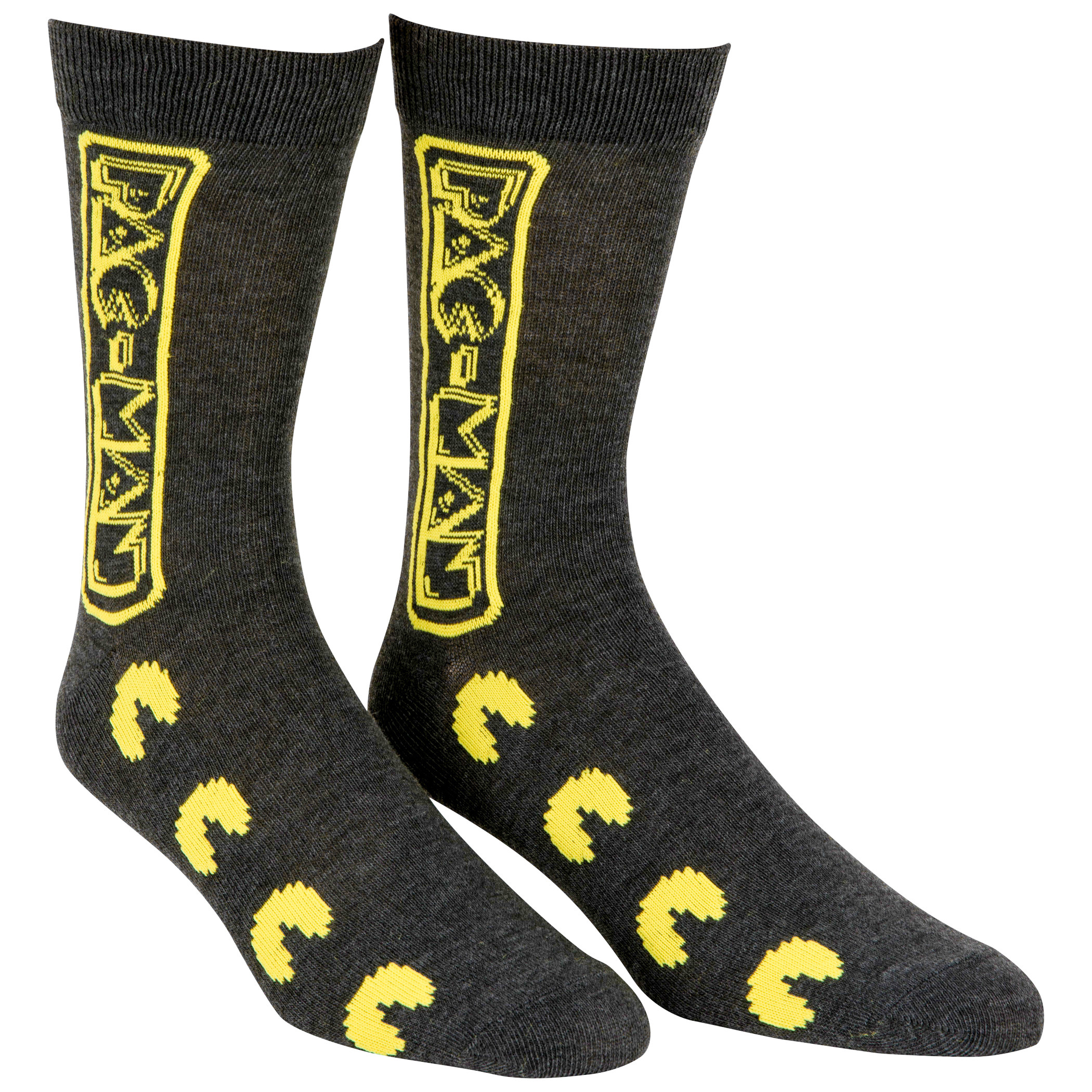 Pac-Man Maze and Logo Men's Crew Socks 2-Pack